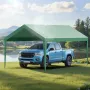 VEVOR Carport Udskiftning Canopy, 3 x 6 m Drikkegarage telt Top Tarp, UV-resistent og vandtæt Car Shelter Tarp, Heavy Duty C