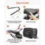 Motorcycle Tail Bag, 40-60 L Expandable Motorcycle Rear Seat Bag with Waterproof Rain Cover, Foldable Outdoor Sports Motorbike L