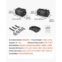 VEVOR Motorcycle Tail Bag, 40-60 L Expandable Motorcycle Rear Seat Bag with Waterproof Rain Cover, Foldable Outdoor Sports Motor
