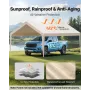 VEVOR Carport Replacement Canopy, 3.6 x 6 m Potable Garage Tent Top Tarp, UV-Resistant & Waterproof Car Shelter Tarp, Heavy Duty