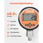 VEVOR Digital Hydraulic Pressure Gauge, 0-700 Bar (0-10000 PSI) Hydraulic Pressure Sensor, Manometer Tester with NPT Base Entry 