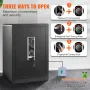 Safe, 2.2 Cubic Feet Home Safe, Steel Security Safe with Fingerprint, Digital Keypad and 2 Keys, Cabinet Safe with Large