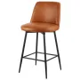 VEVOR Bar Stool Set of 2, 69cm Counter Height Swivel Stools, Modern PU Leather Counter Barstool with Backrest and Metal Legs, Ar