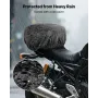 VEVOR Motorcycle Tail Bag, 22-34 L Expandable Motorcycle Rear Seat Bag with Waterproof Rain Cover, Outdoor Sports Motorbike Lugg
