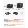 Motorcycle Tail Bag, 22-34 L Expandable Motorcycle Rear Seat Bag with Waterproof Rain Cover, Outdoor Sports Motorbike Luggage St