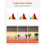 Plant Shelf with Grow Light, 4-Tier Indoor Plant Stand, 150 cm Tall Plants Display Rack with Wheels, 90W 3-Color Full Spectrum G