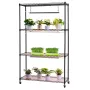 Plant Shelf with Grow Light, 4-Tier Indoor Plant Stand, 150 cm Tall Plants Display Rack with Wheels, 90W 3-Color Full Spectrum G