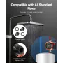 Hot Water Recirculating Pump, 38 LPM, Instant Circulation Circulator Pump System, 3-Speed Control, 100W, AC 220-240V, G3/4 in to