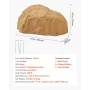 VEVOR Faux Rock Cover, Outdoor Fake Rock Well Pump Cover, Realistic Natural Texture, Lightweight & Weather-Resistant Artificial 