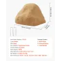 Faux Rock Cover, Outdoor Fake Rock Well Pump Cover, Realistic Natural Texture, Lightweight & Weather-Resistant Polyresin Artific