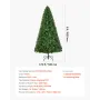 Christmas Tree, 1.8m Artificial Xmas Tree, Full Holiday Decor Trees with 1250 Branch Tips & Sturdy Metal Base for Home Party Off