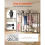 tøjstativ, kraftig skabsgarderobe, justerbare etagers tøjstativ