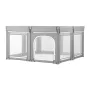 Baby Playpen, 2000 x 1780mm Extra Large Toddlers Playpen, Foldable Baby Fence Play Yard with Zippered Door & Soft Breathable Mes