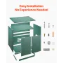 Cat Litter Box Enclosure, 80 cm Hidden Litter Box Cabinet, Wooden Indoor Cat Washroom with Ventilated Holes, Double-Door Kitty P