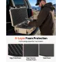 Hard Rifle Case, Lockable Rifle Case with 4 Layers Pre-cut Foams, 914 mm Gun Storage with Wheels, IP67 Waterproof & Dustproof Pi