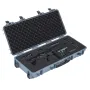 Hard Rifle Case, Lockable Rifle Case with 4 Layers Pre-cut Foams, 914 mm Gun Storage with Wheels, IP67 Waterproof & Dustproof Pi