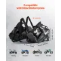 Motorcycle Saddlebags, 28 L (14 L x 2) Large Capacity Side Saddle Bags Compatible with Most Motorcycles, Waterproof Outdoor Spor