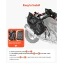 Motorcykel-sadeltasker, 28 L (14 L x 2) Sidesadeltasker med