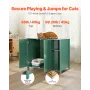 Cat Litter Robot Enclosure, 105 cm Self Cleaning Litter Box Cabinet, with Drawer & Detachable Divider, Automatic Litterbox Enclo