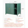 Cat Litter Robot Enclosure, 105 cm Self Cleaning Litter Box Cabinet, with Drawer & Detachable Divider, Automatic Litterbox Enclo