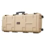 VEVOR Hard Rifle Case, Lockable Rifle Case with Pre-cut Foams, 1066 mm Movable Gun Storage with Wheels, IP67 Waterproof & Dustpr