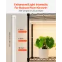 VEVOR Indoor Greenhouse with Grow Light, 150cm Tall 4-Tier Plant Stand with Clear Cover, Timer & Hygrometer, 180W Full Spectrum 