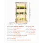 Indoor Greenhouse with Grow Light, 150cm Tall 4-Tier Plant Stand with Clear Cover, Timer & Hygrometer, 180W Full Spectrum Grow L