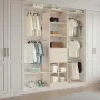 VEVOR Closet System with 2 Drawers, Adjustable Height Wooden Closet Organizers, Modern Walk-in Wardrobe Organization with 5 Retr