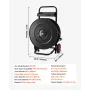 VEVOR Banding Strapping Cart, Fit for PET/PP/Polyester Strapping Coils with 20.3/40.6 cm Core Size, Heavy Duty Strapping Dispens