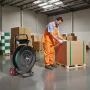 Banding Strapping Cart, Fit for PET/PP/Polyester Strapping Coils with 20.3/40.6 cm Core Size, Heavy Duty Strapping Dispenser Equ