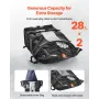 Motorcycle Saddlebag, 56 L (28 L x 2) Large Capacity Side Saddle Bag Compatible with Most Motorcycles, Waterproof Fabric Outdoor