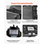 Motorcykel-sadeltaske, 56 L (28 L x 2) Sidesadeltaske med stor