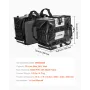Motorcycle Saddlebag, 56 L (28 L x 2) Large Capacity Side Saddle Bag Compatible with Most Motorcycles, Waterproof Fabric Outdoor