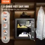 Safe, 51.0 L Home Safe, Steel Security Safe with Digital Keypad and 2 Keys, Cabinet Safe with Fire-proof Bag, Protect Cash, Gold
