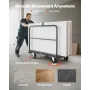 Gipsvogn Dolly, 816 kg lastekapacitet, 2-i-1 stålpanel