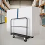 VEVOR Drywall Cart Dolly, 816 kg Load Capacity, 2-in-1 Steel Panel Truck Cart with 12.5 mm Swivel Casters, 91.4 x 61 cm Platform