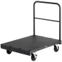 VEVOR Drywall Cart Dolly, 816 kg Load Capacity, 2-in-1 Steel Panel Truck Cart with 12.5 mm Swivel Casters, 91.4 x 61 cm Platform