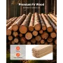 Wooden Garden Stakes, 25 Pcs 19.05×19.05×914.4 mm Survey Grading Stakes, Garden Ground Stake with Sharp Point, Fir Wood Plant Su