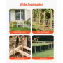 Wooden Garden Stakes, 25 Pcs 19.05×19.05×914.4 mm Survey Grading Stakes, Garden Ground Stake with Sharp Point, Fir Wood Plant Su