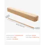 VEVOR Wooden Garden Stakes, 25 Pcs 19.05×19.05×914.4 mm Survey Grading Stakes, Garden Ground Stake with Sharp Point, Fir Wood Pl