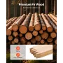 VEVOR Wooden Garden Stakes, 25 Pcs 12.7×38.1×914.4 mm Survey Grading Stakes, Garden Ground Stake with Sharp Point, Fir Wood Plan