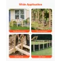 Wooden Garden Stakes, 25 Pcs 12.7×38.1×914.4 mm Survey Grading Stakes, Garden Ground Stake with Sharp Point, Fir Wood Plant Supp