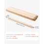 VEVOR Wooden Garden Stakes, 25 Pcs 12.7×38.1×914.4 mm Survey Grading Stakes, Garden Ground Stake with Sharp Point, Fir Wood Plan