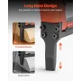 Pneumatic Staple Gun, 21 Gauge Long-Nose Upholstery Stapler for 80 Series Fine Wire Staples 12.8mm Crown 6mm-16mm Length, Max 15
