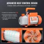 1/5 HP Single Stage Vacuum Pump, 3.5 CFM, 220-240V AC Air Conditioning Conditioner Vacuum Pump, 0.6 cm SAE Male 1.27 cm ACME Mal