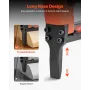 Pneumatic Staple Gun, 20 Gauge Long-Nose Upholstery Stapler for 50 Series Fine Wire Staples 12.8mm Crown 6mm-16mm Length, Max 11