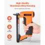Pneumatic Staple Gun, 21 Gauge Air Upholstery Stapler for 80 Series Fine Wire Staples 12.8mm Crown 6mm -16mm Length, Max 150PCS 