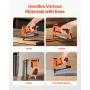 Pneumatic Staple Gun, 21 Gauge Air Upholstery Stapler for 80 Series Fine Wire Staples 12.8mm Crown 6mm -16mm Length, Max 150PCS 