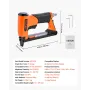 VEVOR Pneumatic Staple Gun, 21 Gauge Air Upholstery Stapler for 80 Series Fine Wire Staples 12.8mm Crown 6mm -16mm Length, Max 1