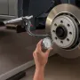 Dial Test Indicator with 360° Flexible Arm and 360° Locking Pliers, 0.03 mm Accuracy, 0-25.4mm Range, Professional for Machine S